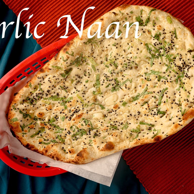 Delicious Garlic Naan Awaits
