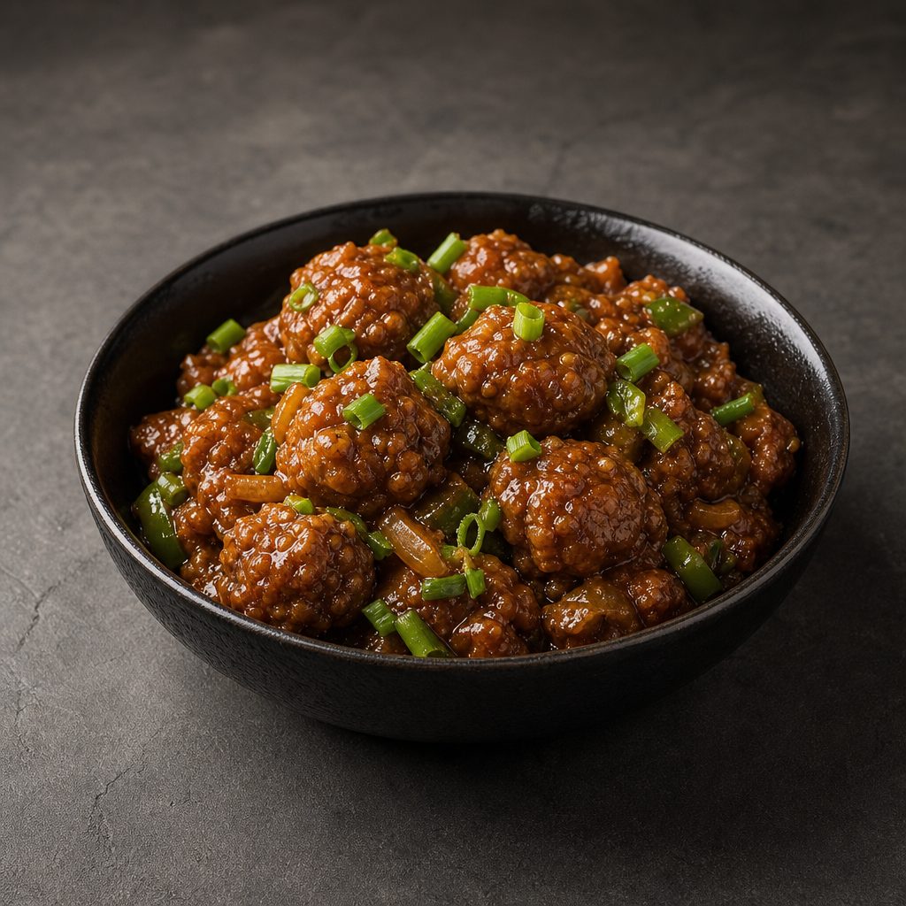 Vegetable Manchurian Royale.