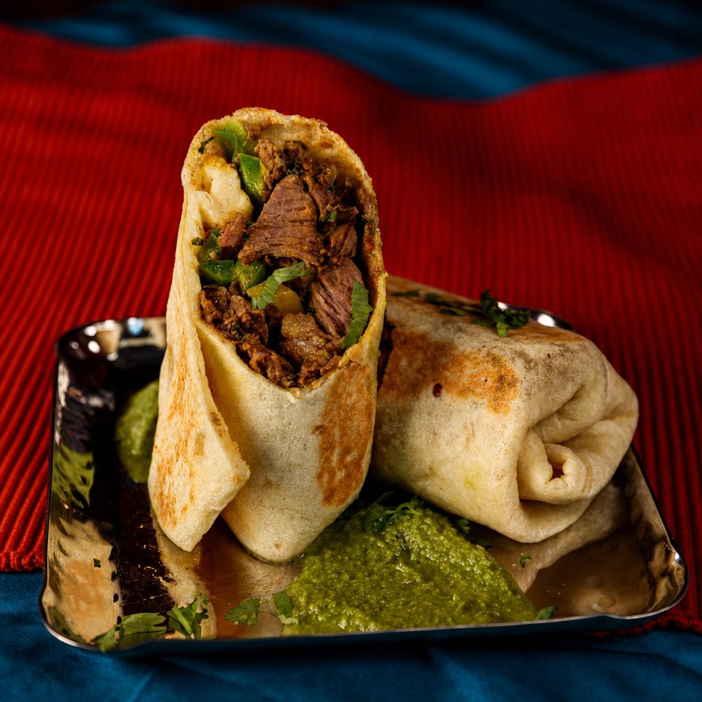 Lamb Kathi Roll.
