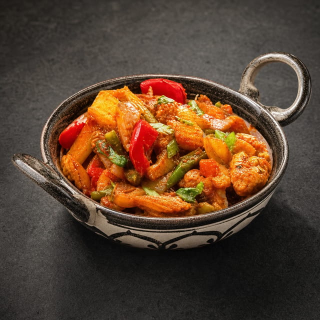 Vegetable Jalfrezi.