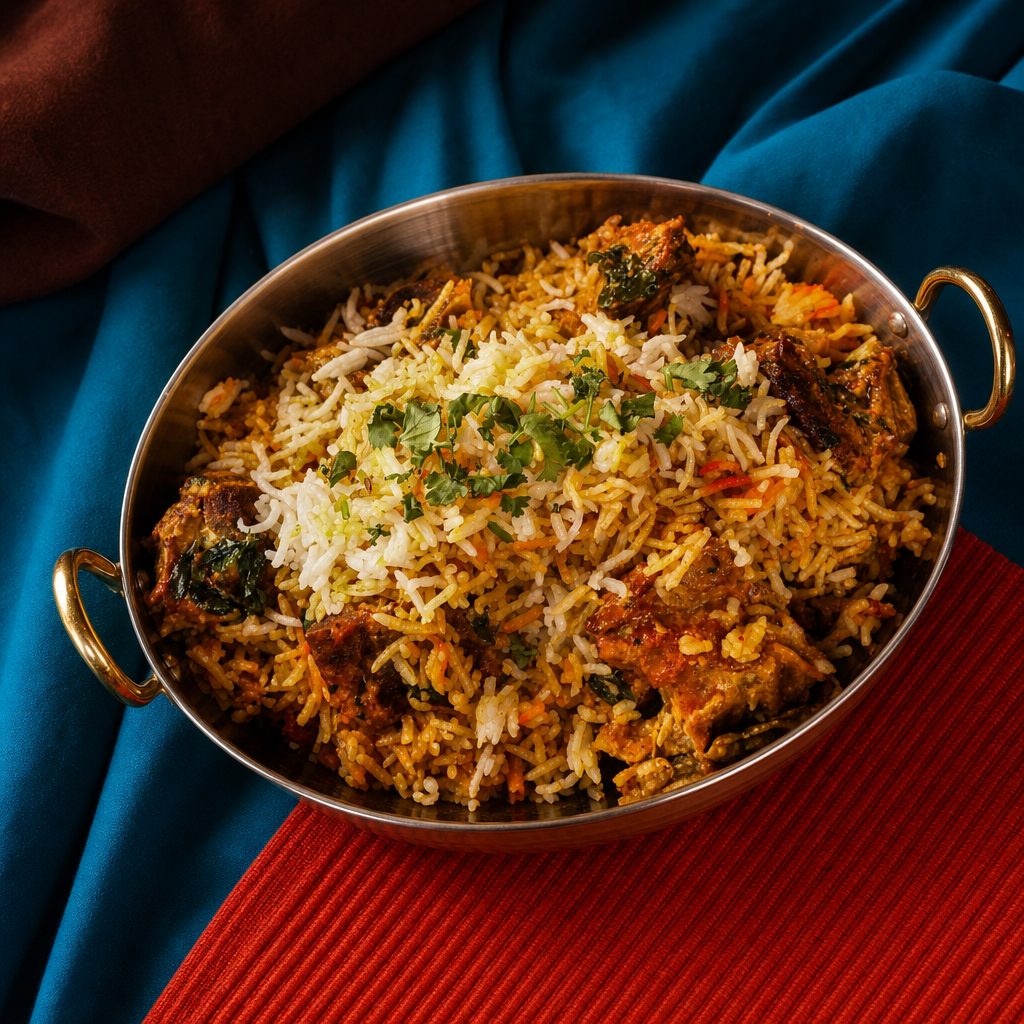 Mutton (Goat Bone-In) Biriyani.