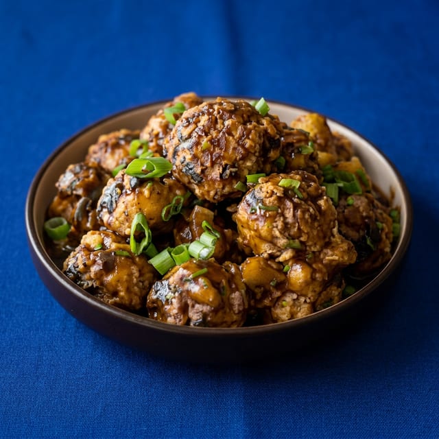 Vegetable Manchurian Royale.
