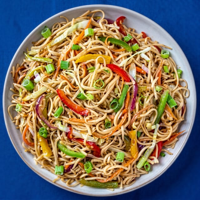Vegetable Hakka Noodles.