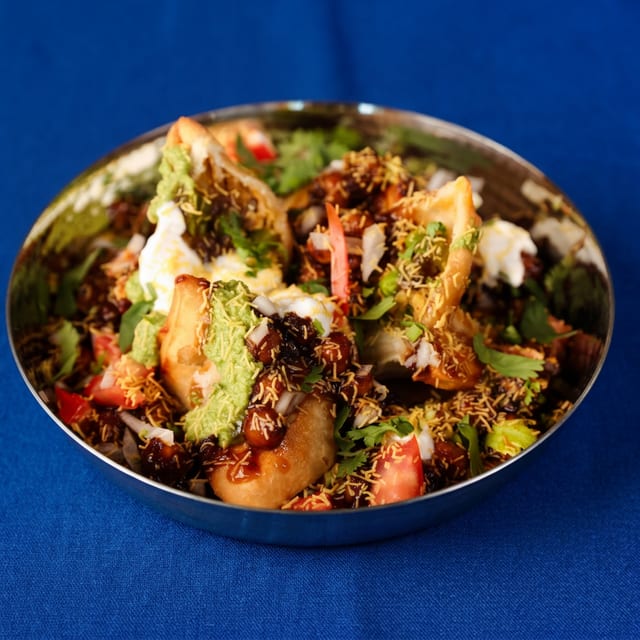 Samosa Chole Chaat.